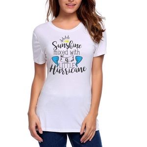 sunshine mixed with a little hurricane vinyl shirt